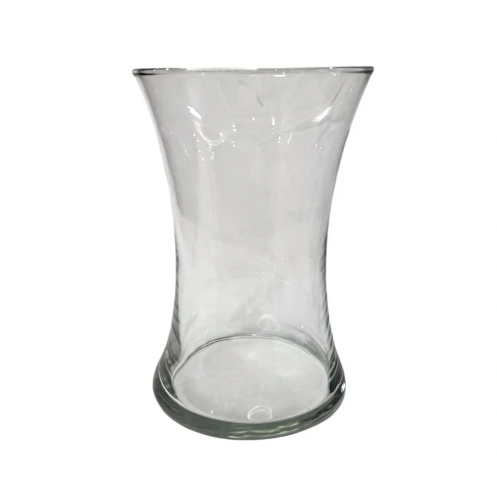 8x5” Smooth Cylider Glass Flower Vase Clear